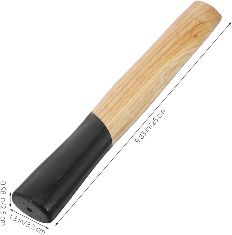 JECOMPRIS Wood Hammer Handle, 9.82X1.30X0.98in Replacement Hammer Handles Mallets Hand Tool Sledge Grip Accessory 800g - Image 3
